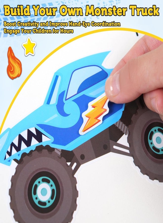 Ozepao 32 Sheets Monster Trucks Stickers for Kids, Ideal for Monster Truck Party Favors, Birthday Decorations, and Creative DIY Crafts - Image 4